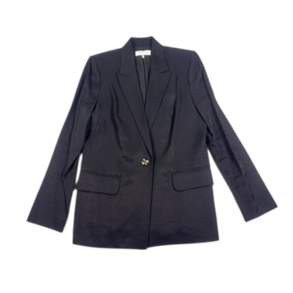 WAYF Black Single-Button Oversized Fit Blazer XS‎ - Picture 7 of 13